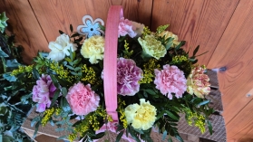 Audrey   Carnation Basket